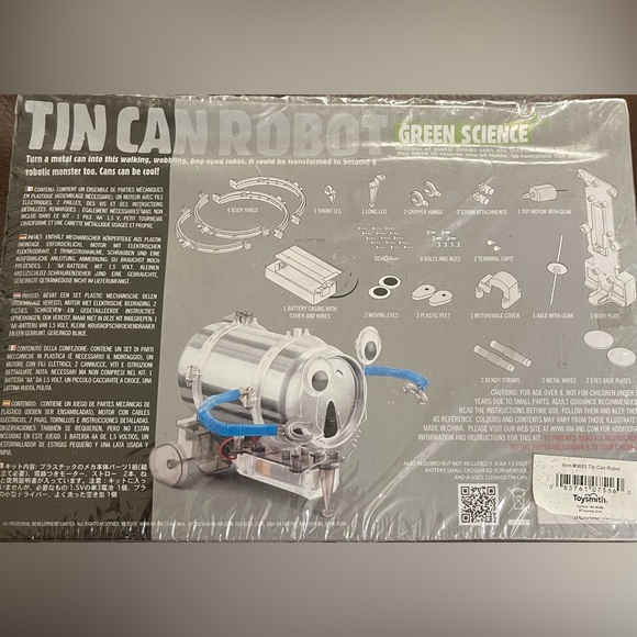 Tin Can Robot - 4M Green Science - NEW - Picture 3 of 4